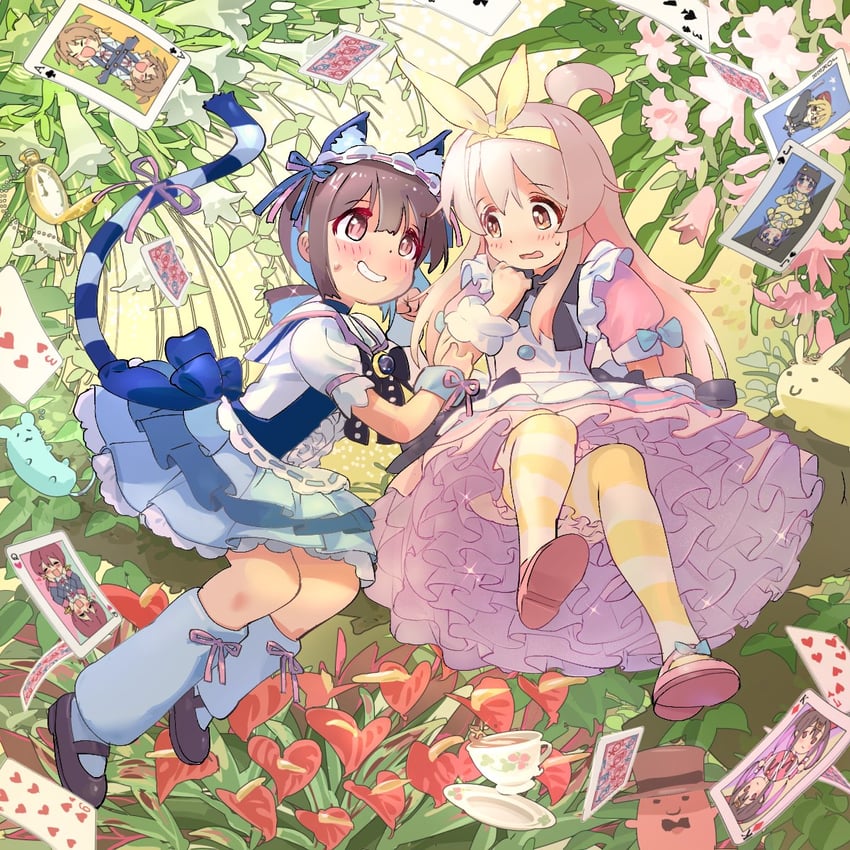 oyama mahiro, oyama mihari, hozuki momiji, oka asahi, murosaki miyo, and 2 more (onii-chan wa oshimai!) drawn by kyarahiba
