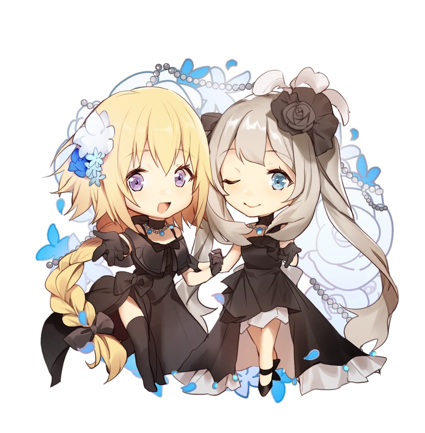 jeanne d'arc and marie antoinette (fate and 2 more) drawn by no-kan