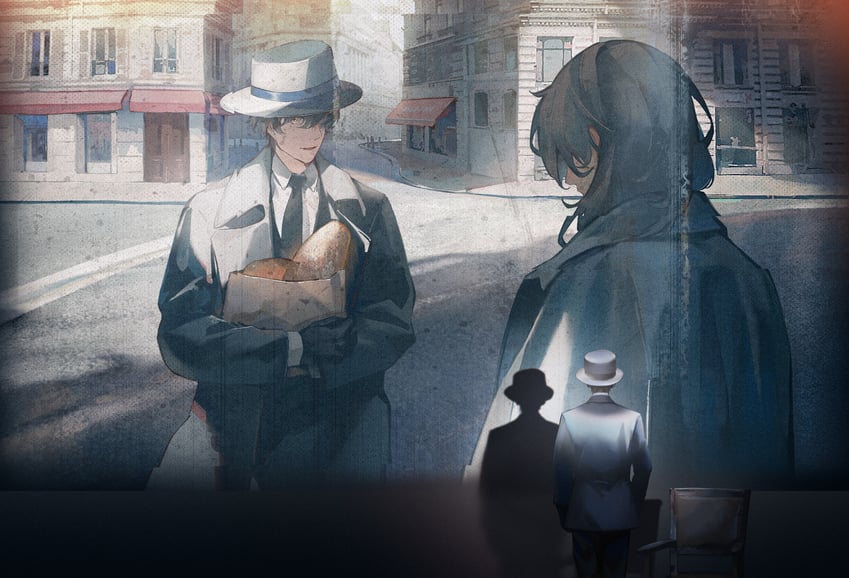 klein moretti and leonard mitchell (lord of the mysteries) drawn by yn365tianmoyu