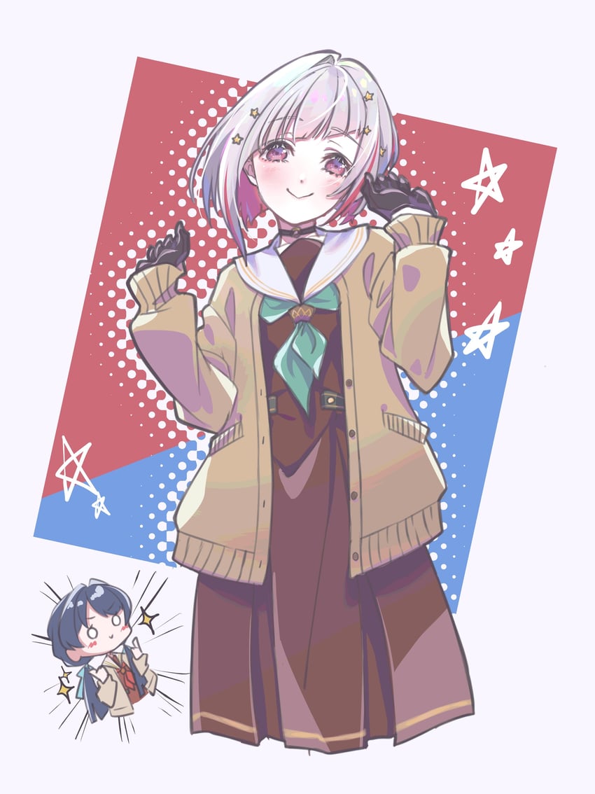 murano sayaka and yugiri tsuzuri (love live! and 1 more) drawn by kirisaki_nuko