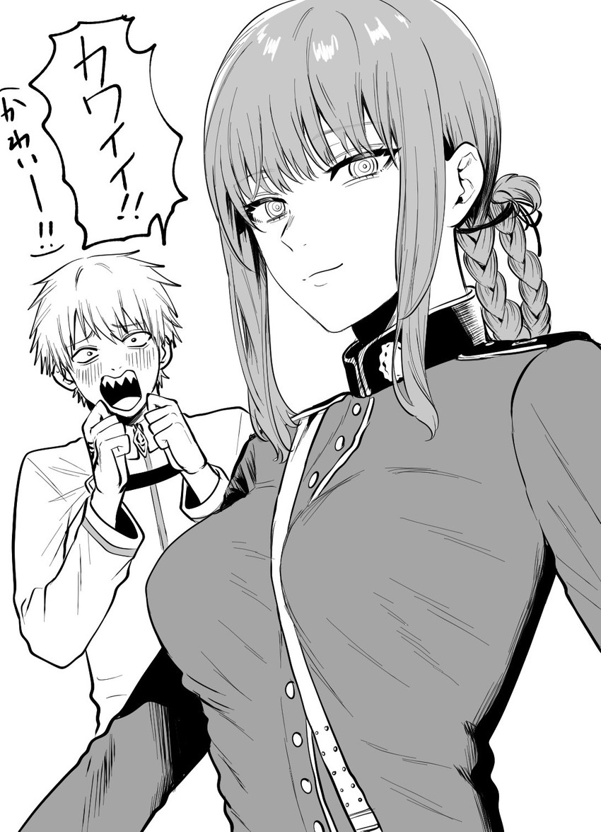 fujimaru ritsuka, makima, denji, and florence nightingale (fate and 2 more) drawn by kogureya7
