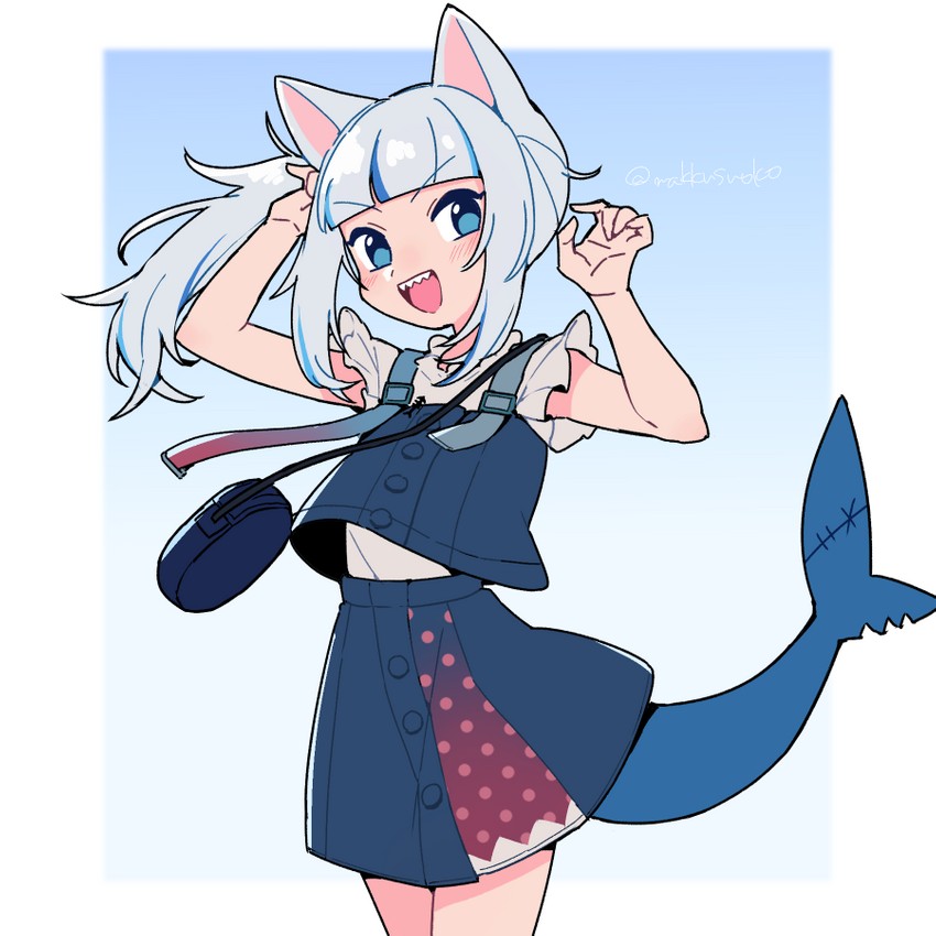 gawr gura (hololive and 1 more) drawn by do_m_kaeru