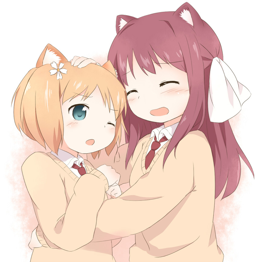 takayama haruka and sonoda yuu (sakura trick) drawn by araki495
