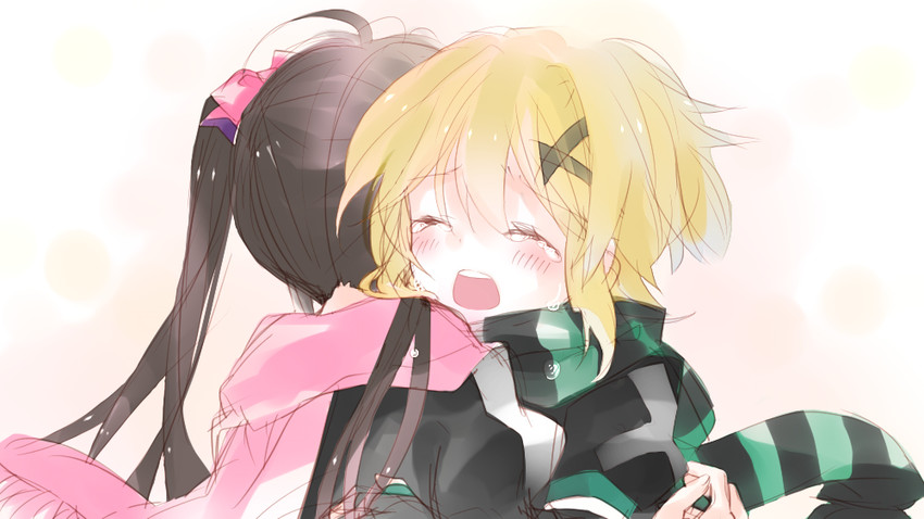akatsuki kirika and tsukuyomi shirabe (senki zesshou symphogear) drawn by miyama_rikka