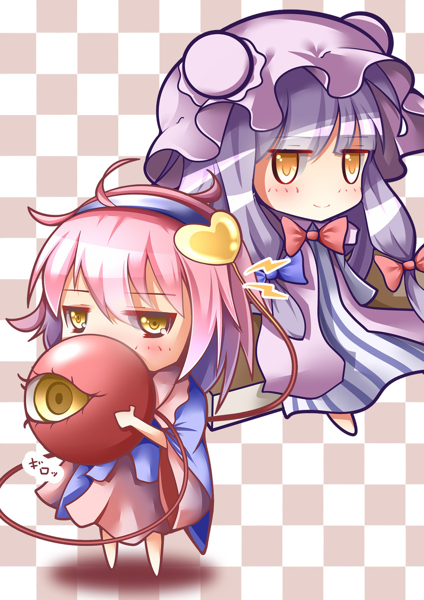 patchouli knowledge and komeiji satori (touhou) drawn by 324cm