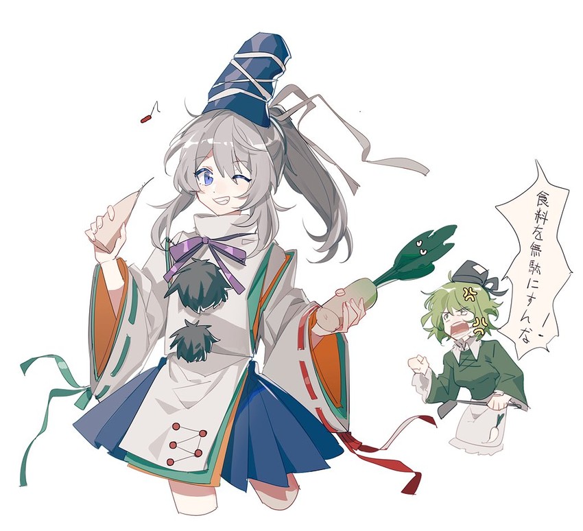 mononobe no futo and soga no tojiko (touhou) drawn by aibivy