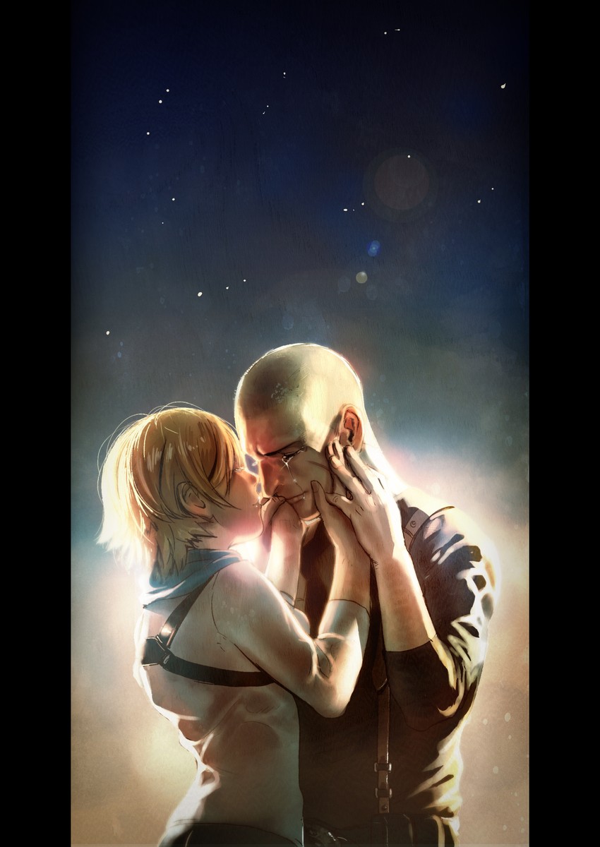 sherry birkin and jake muller (resident evil and 1 more) drawn by katou_teppei