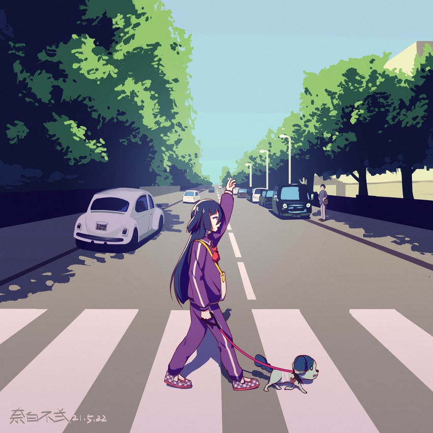 yamada tae and romero (zombie land saga and 2 more) drawn by buernia