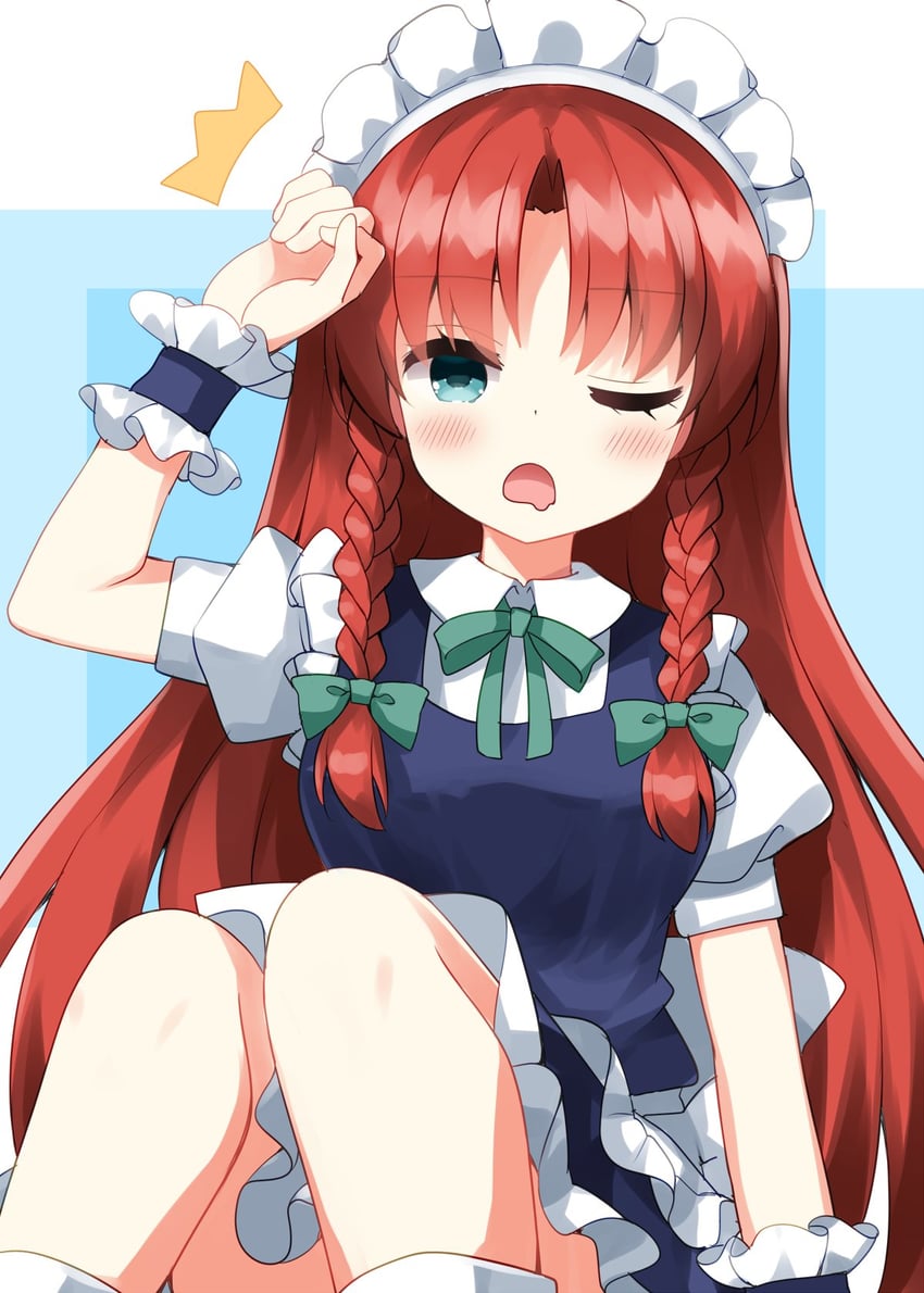 izayoi sakuya and hong meiling (touhou) drawn by ruu_(tksymkw)