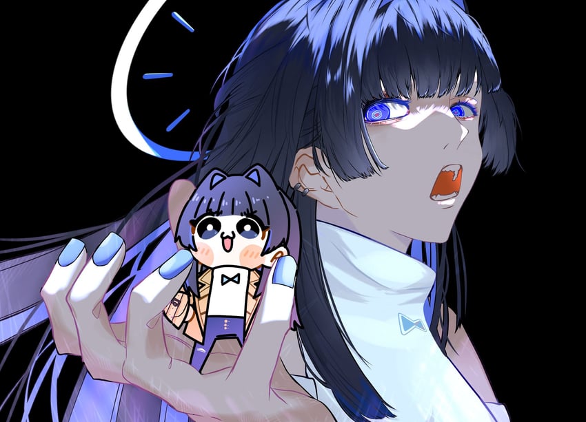 ouro kronii (hololive and 1 more) drawn by alicemuyuki