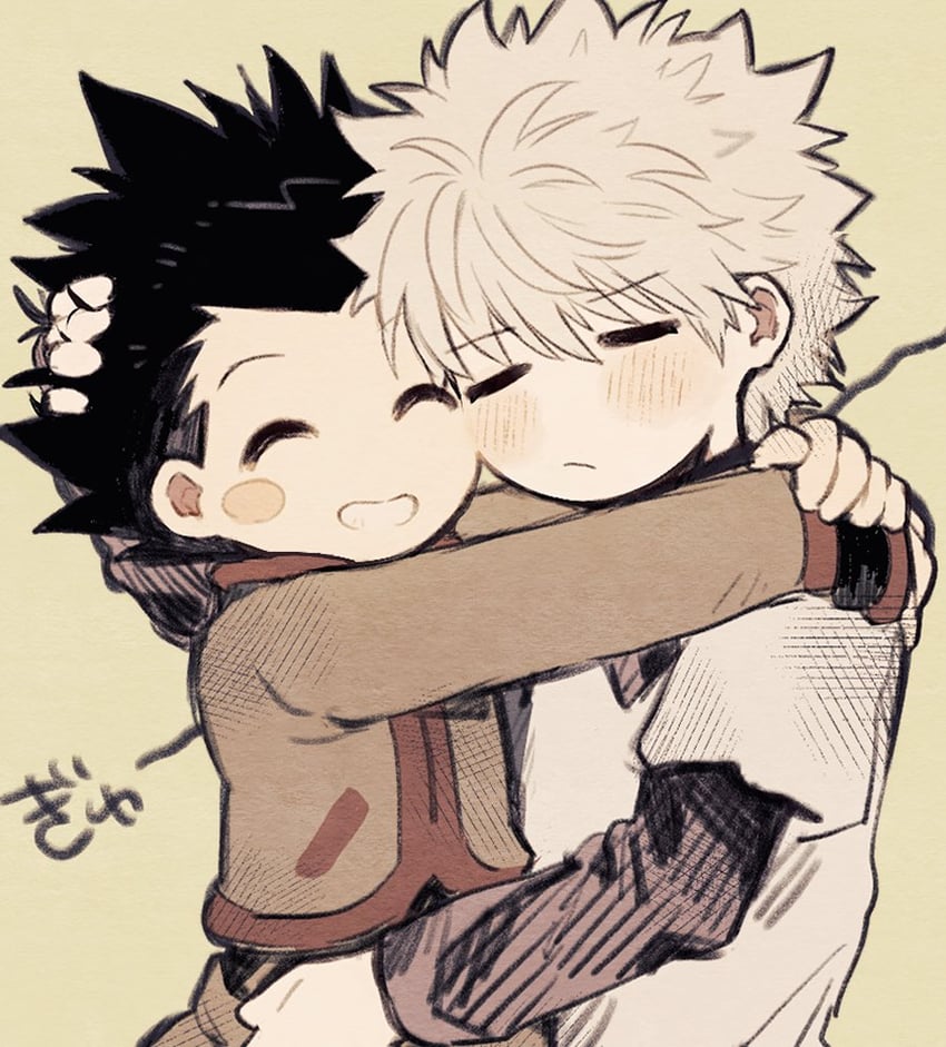 killua zoldyck and gon freecss (hunter x hunter) drawn by na8_06