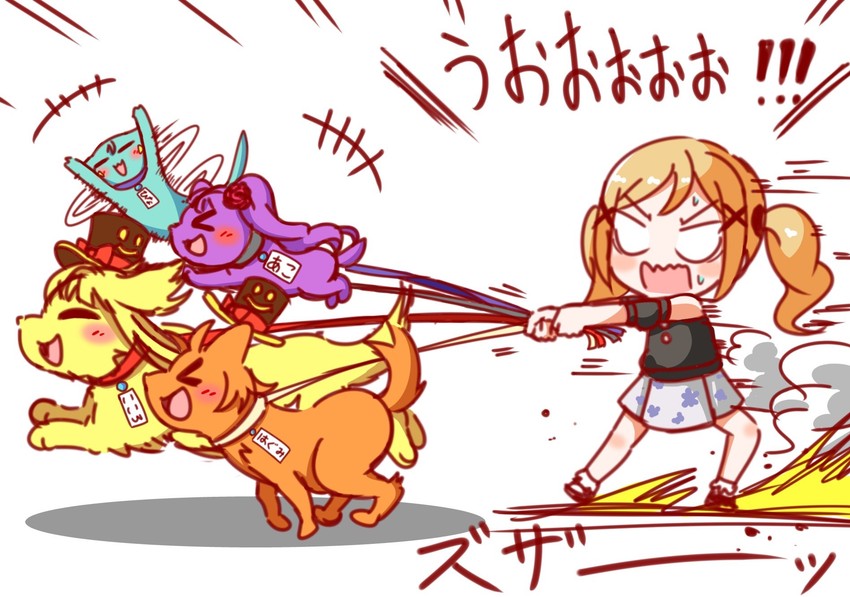 hikawa hina, tsurumaki kokoro, ichigaya arisa, udagawa ako, and kitazawa hagumi (bang dream!) drawn by kyou_(fr39)
