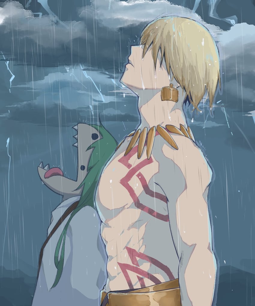 gilgamesh and enkidu (fate and 3 more) drawn by ln686pd