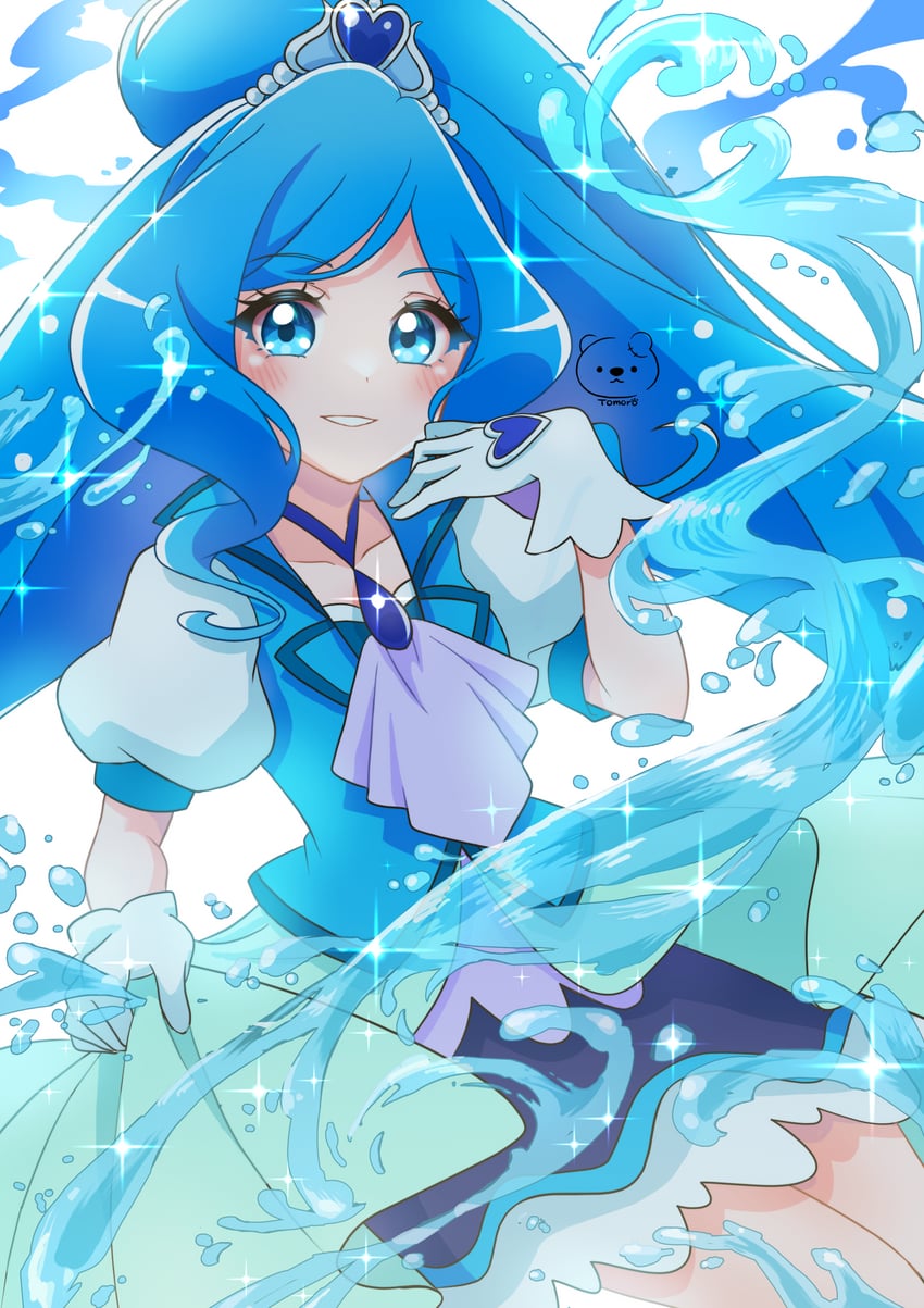 sawaizumi chiyu and cure fontaine (precure and 1 more) drawn by moro_precure