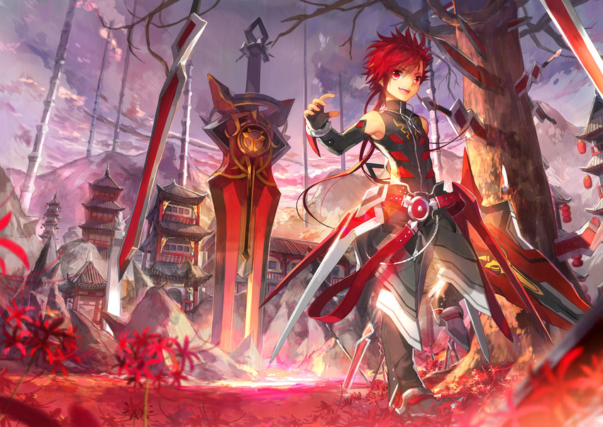 elsword and infinity sword (elsword) drawn by scorpion5050