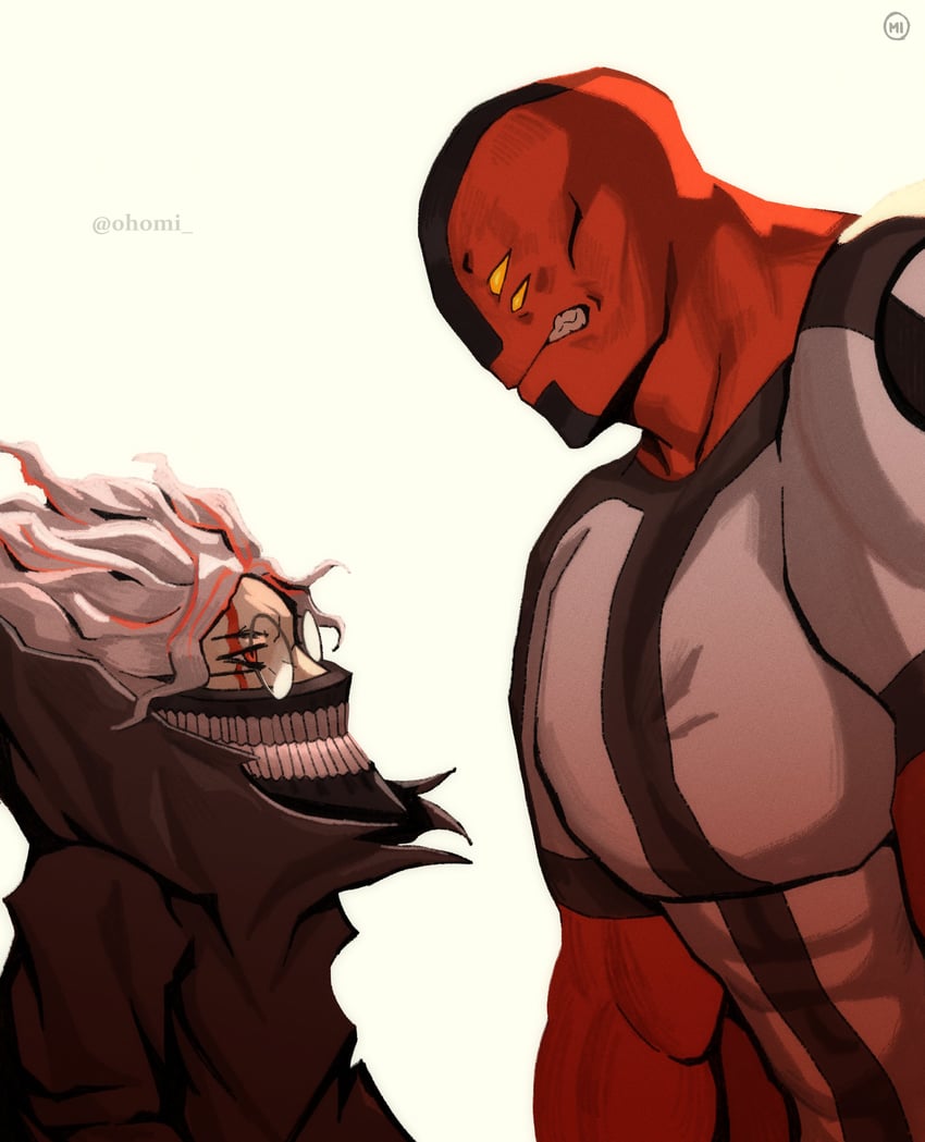 takakura ken, ben tennyson, and four arms (dandadan and 1 more) drawn by 0homi