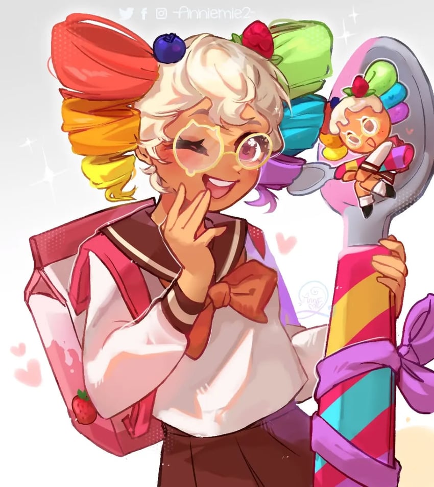 cereal cookie (cookie run and 1 more) drawn by anniemie2