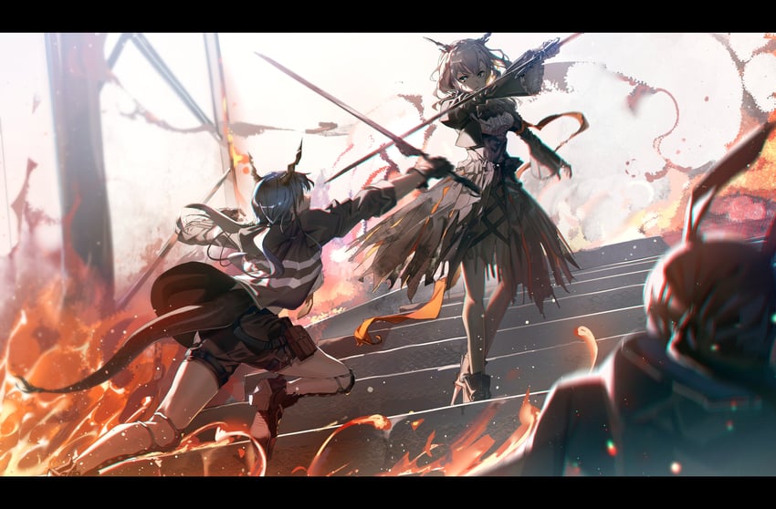 amiya, ch'en, and talulah (arknights) drawn by satsuki_(satsuki_art)