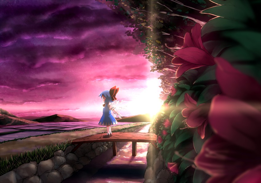 cirno (touhou) drawn by kachayori