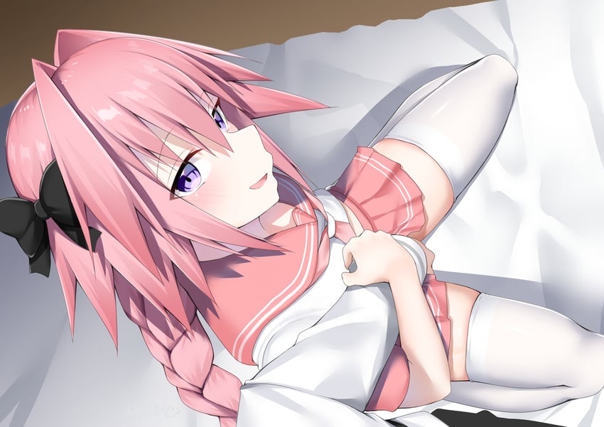 fujimaru ritsuka and astolfo (fate and 1 more) drawn by kitajima_yuuki