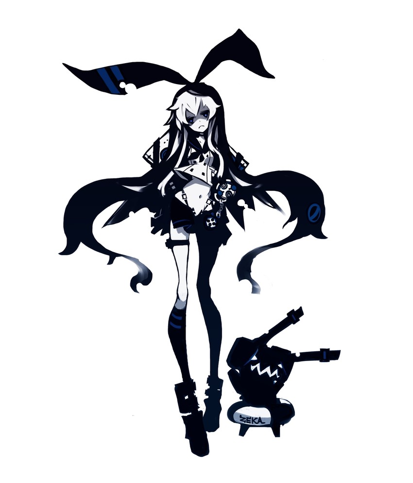 shimakaze and rensouhou-chan (kantai collection) drawn by kiku_(kicdoc)