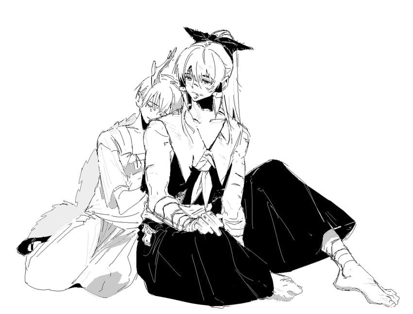 hakurei reimu and kicchou yachie (touhou) drawn by tougou_(goodbye_tender)