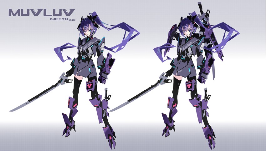 mitsurugi meiya and type 00 takemikazuchi (muv-luv and 1 more) drawn by hayakawa_harui