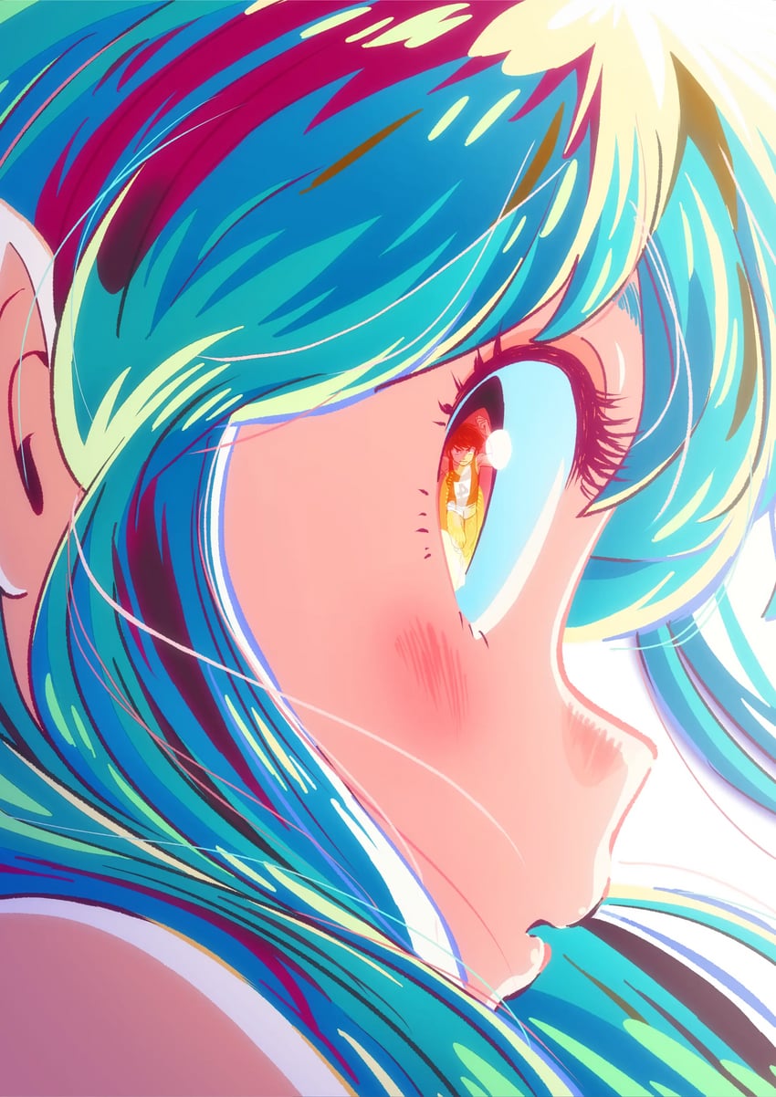 lum and moroboshi ataru (urusei yatsura) drawn by asano_naoyuki