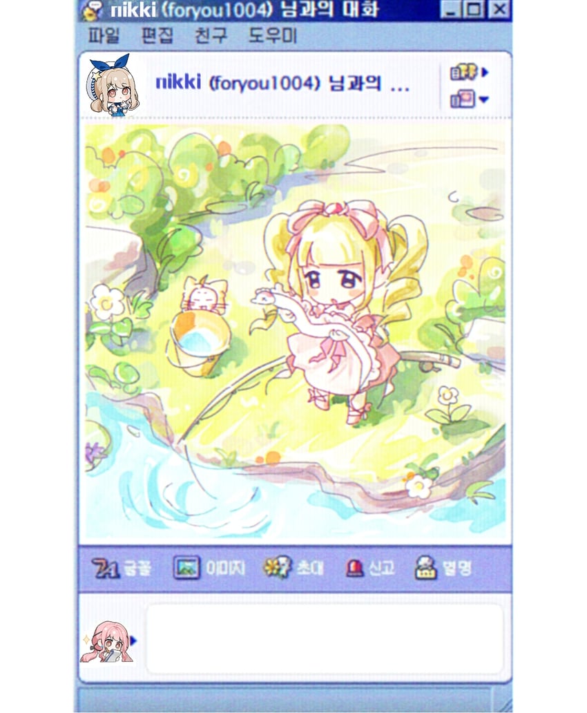 nikki, momo, bubbly voyage, pink ribbon waltz, and pink ribbon eel (nikki and 1 more) drawn by jintianshigehaotianqine
