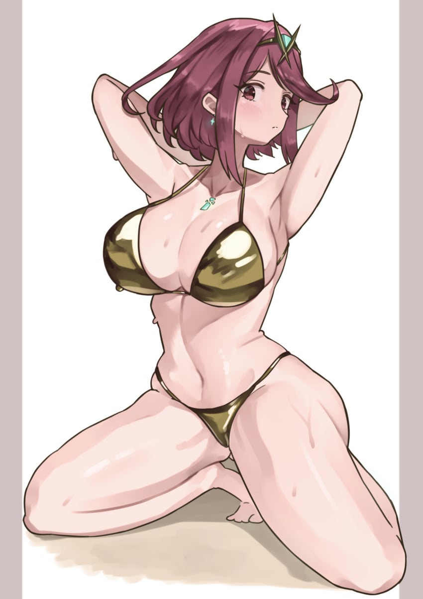 pyra (xenoblade chronicles and 1 more) drawn by yotsuha_uni