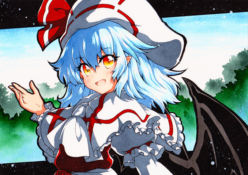 remilia scarlet (touhou and 1 more) drawn by rinka_(qqqrinkappp)