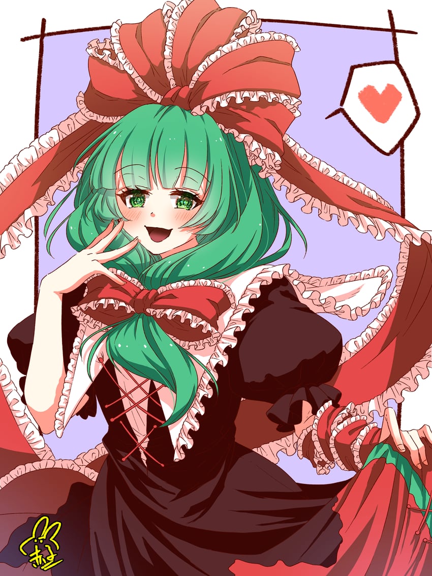 kagiyama hina (touhou) drawn by utyouten_akako