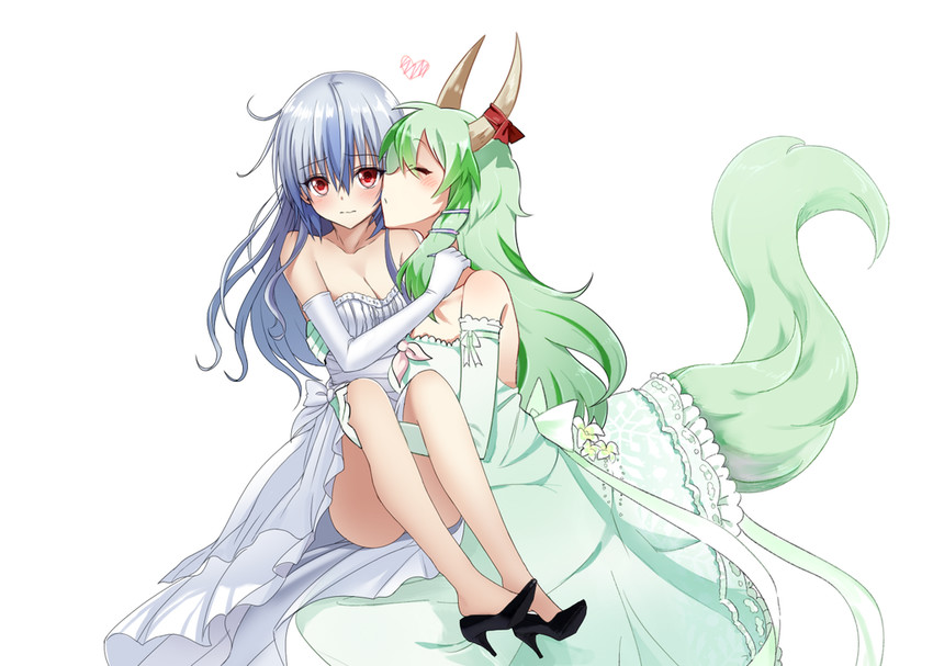 kamishirasawa keine and ex-keine (touhou) drawn by 6_(yuchae) and lani_(pink_pink)
