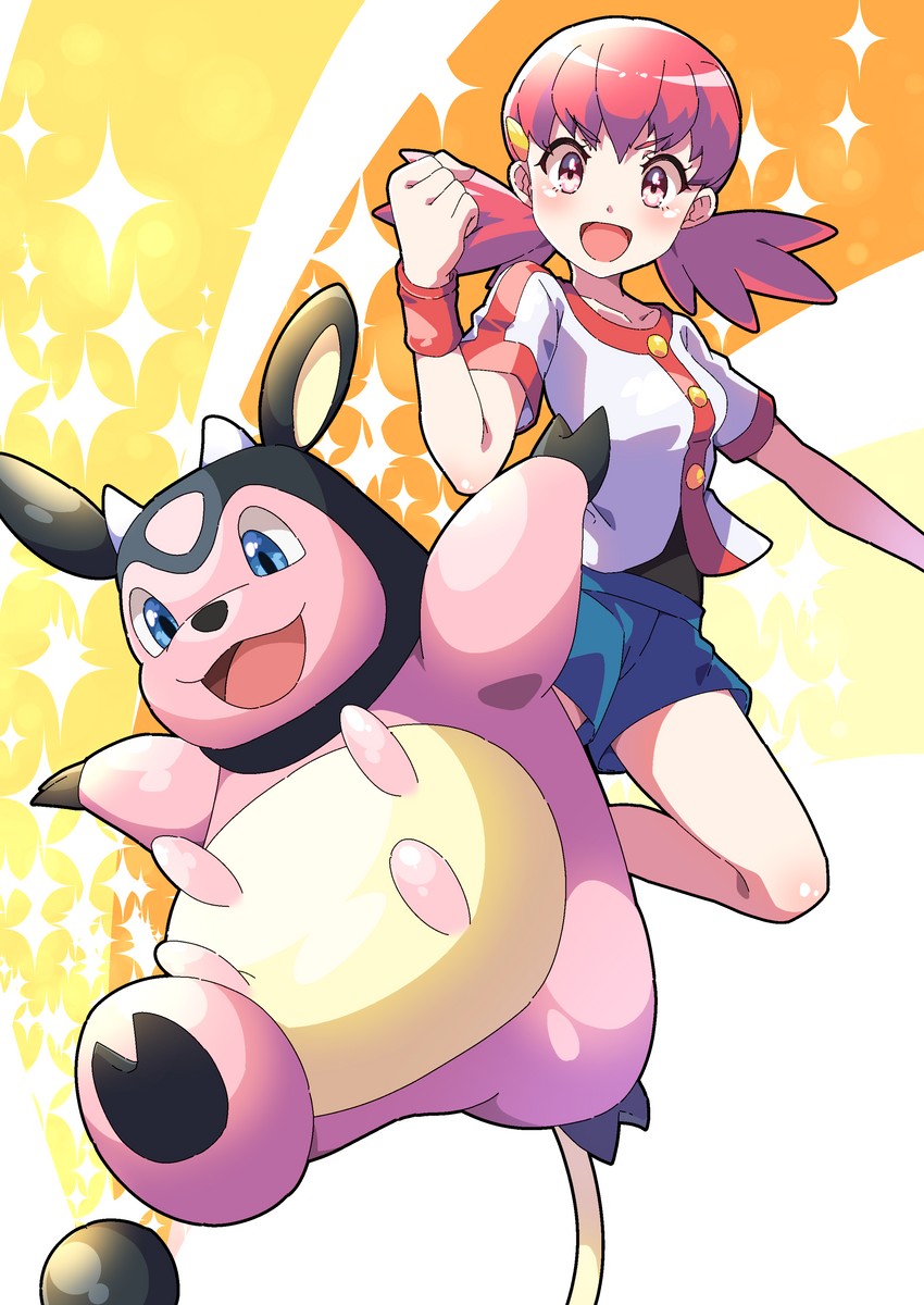 whitney and miltank (pokemon and 1 more) drawn by pon_yui