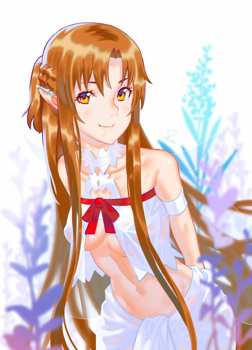 asuna and titania (sword art online) drawn by rapa_rachi