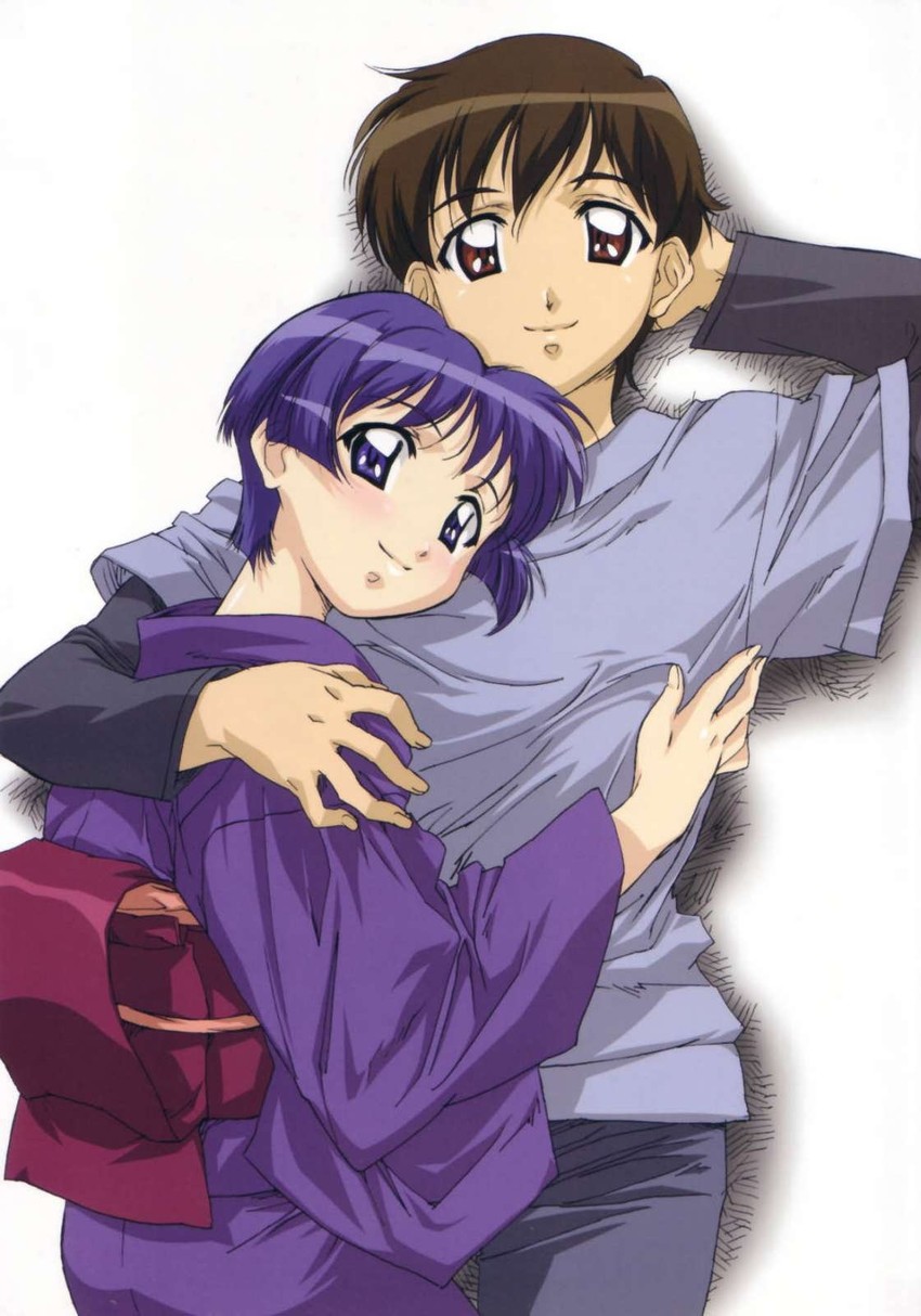 sakuraba aoi and hanabishi kaoru (ai yori aoshi) drawn by hasegawa_shin'ya