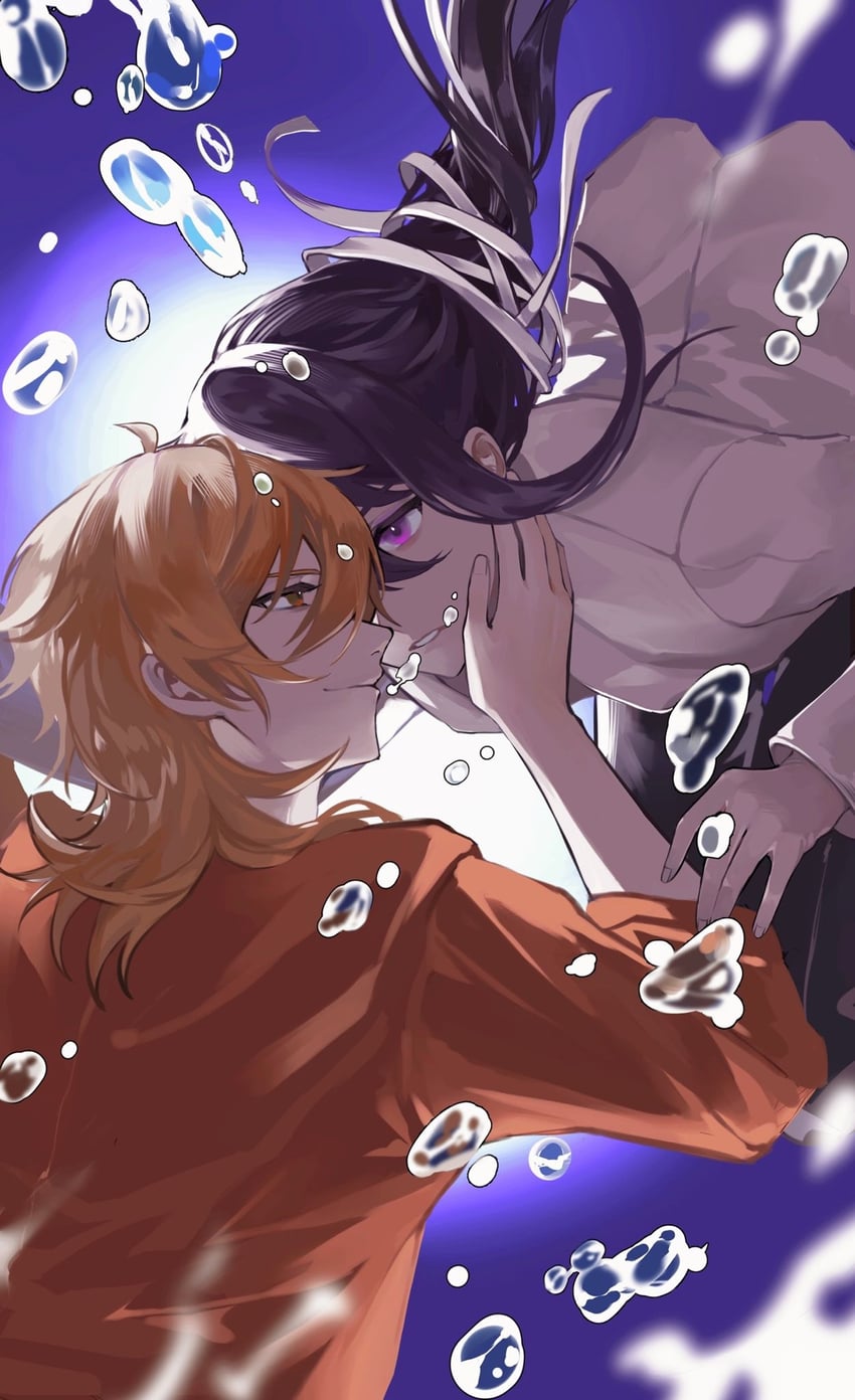 kanzaki souma and hakaze kaoru (ensemble stars!) drawn by xima716