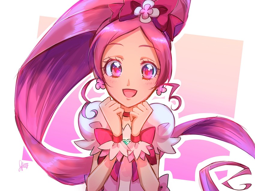 hanasaki tsubomi and cure blossom (precure and 1 more) drawn by fpminnie1