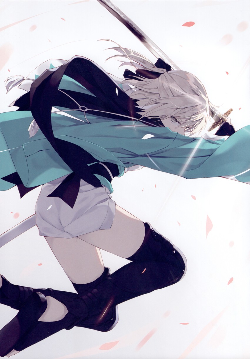 okita souji (fate and 2 more) drawn by nagishiro_mito