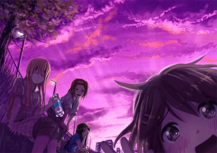 akiyama mio, hirasawa yui, tainaka ritsu, and kotobuki tsumugi (love live! and 2 more) drawn by hashiribe_akira