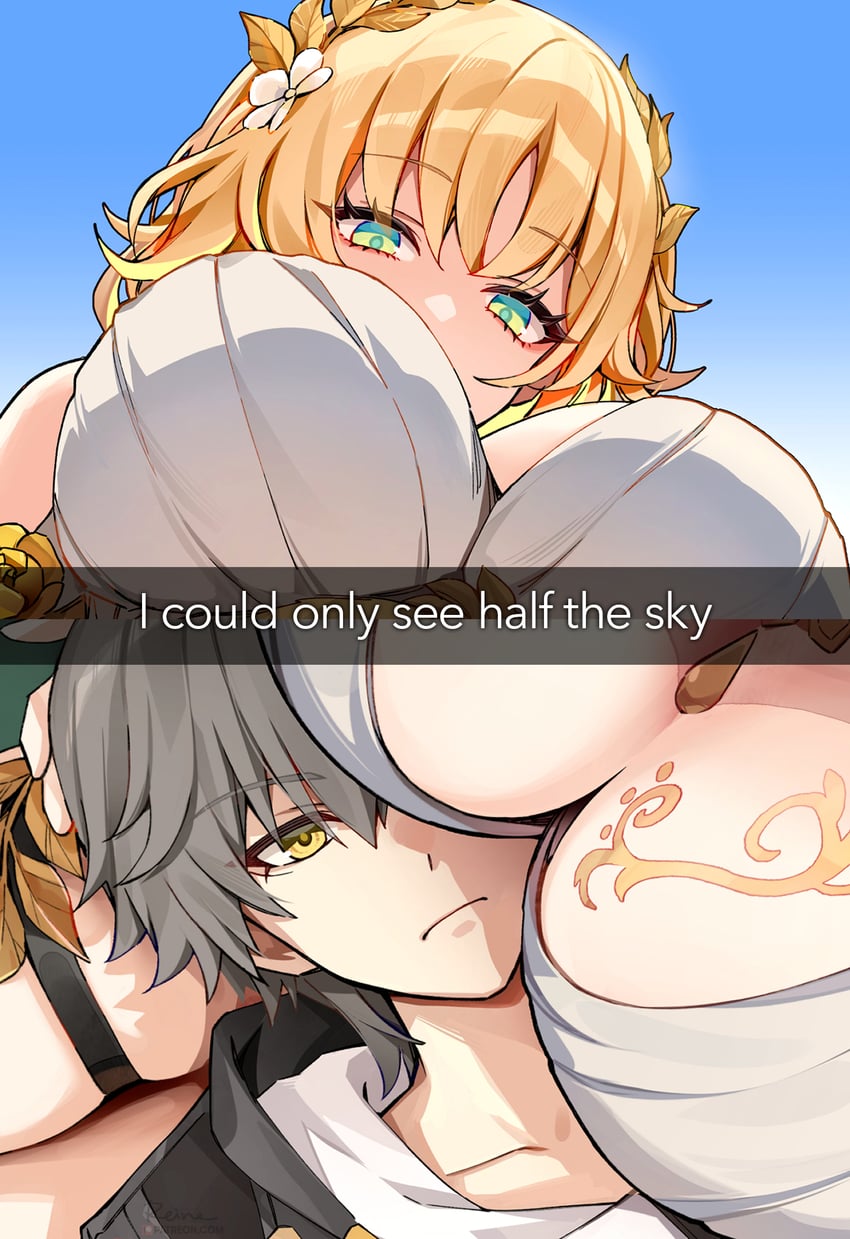 trailblazer, caelus, and aglaea (honkai and 1 more) drawn by foxyreine
