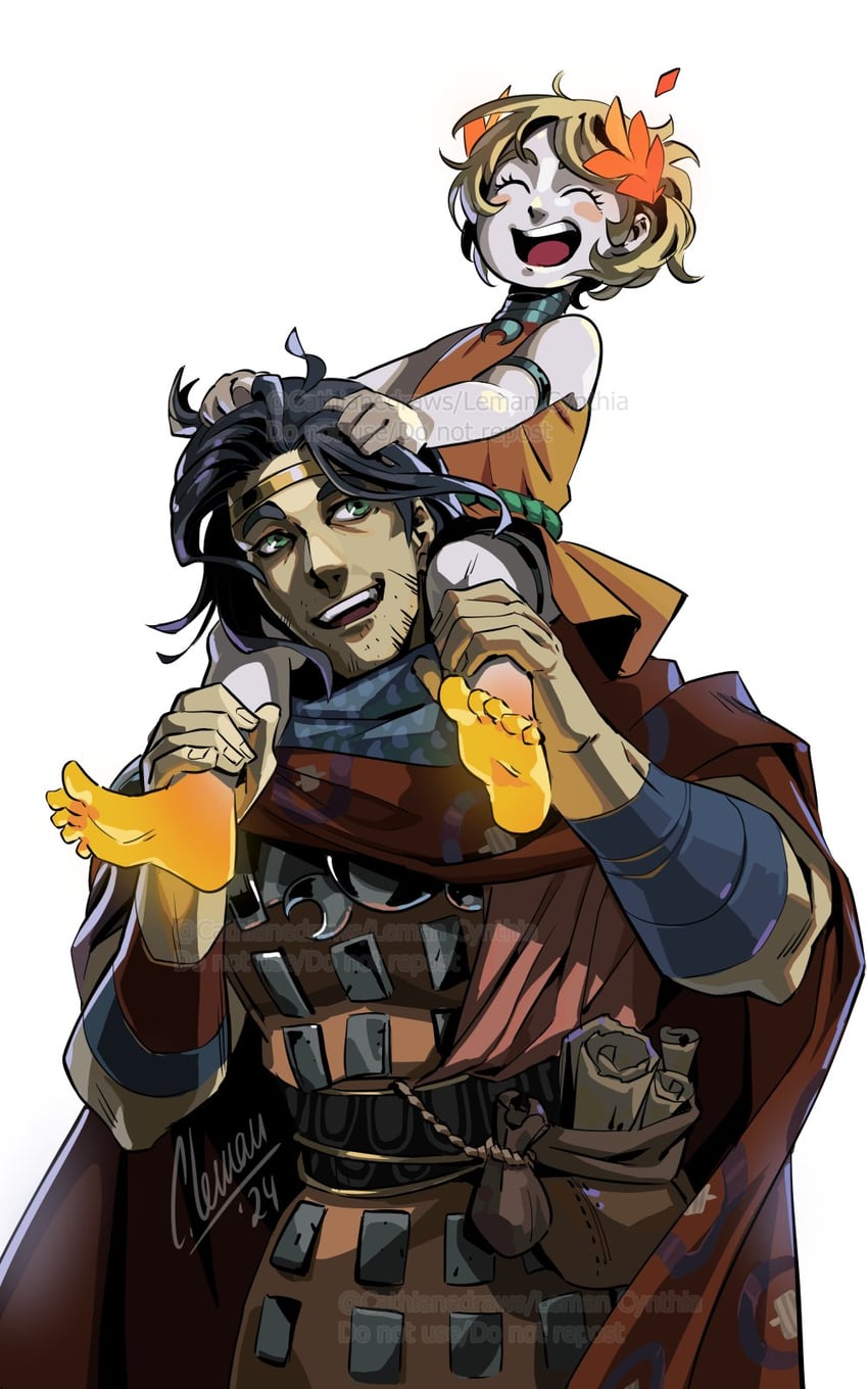 melinoe and odysseus (hades and 1 more) drawn by cathiane