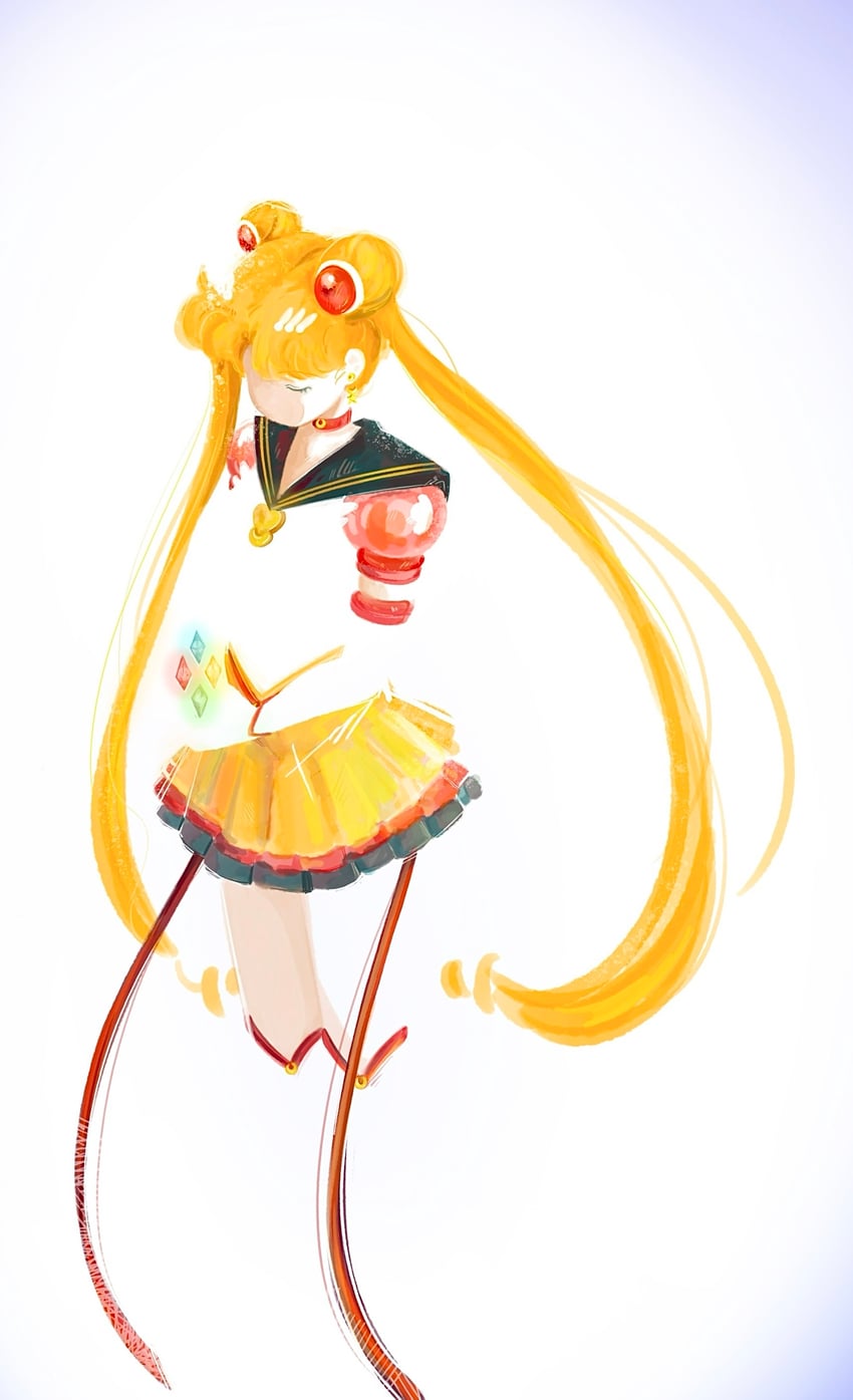 tsukino usagi, sailor moon, and eternal sailor moon (bishoujo senshi sailor moon and 1 more) drawn by mercuri0ff