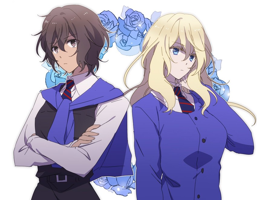 andou and oshida (girls und panzer) drawn by amazuki_jou