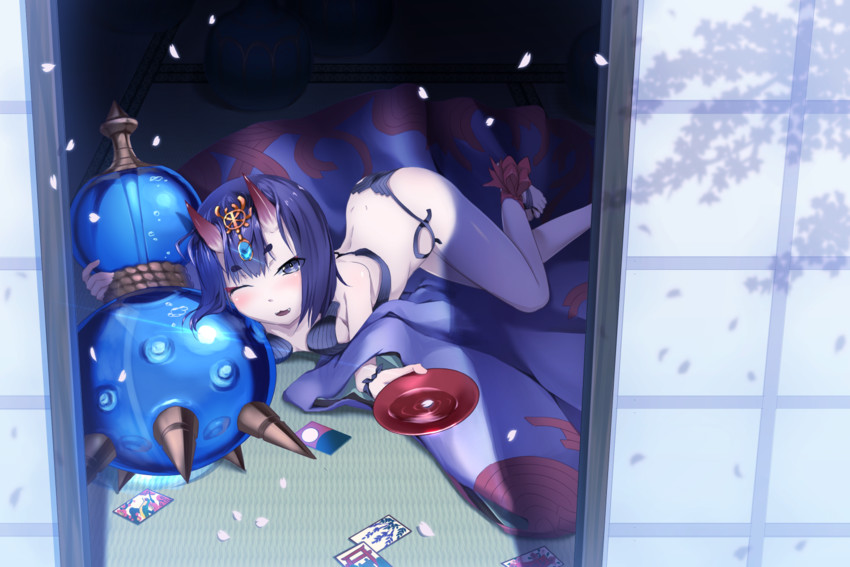 shuten douji (fate and 1 more) drawn by hellnyaa