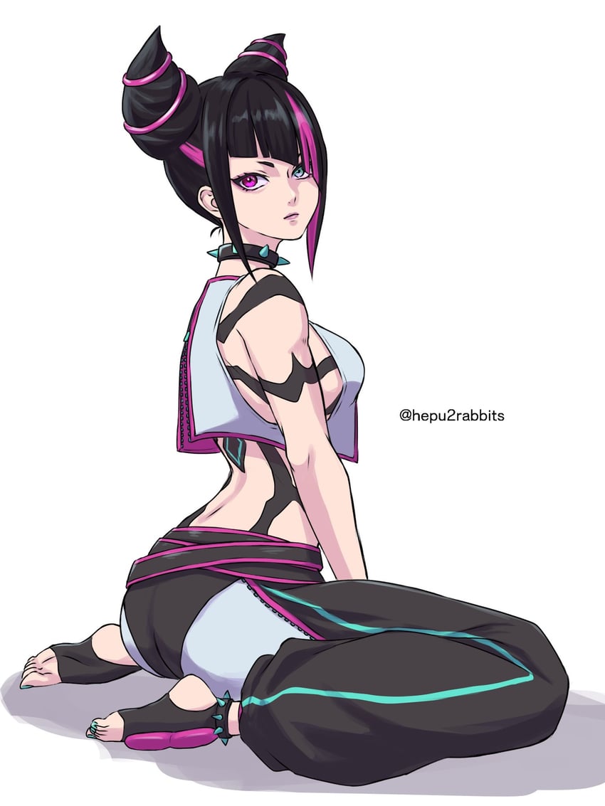 han juri (street fighter and 1 more) drawn by hepu2rabbits_(epuusa)