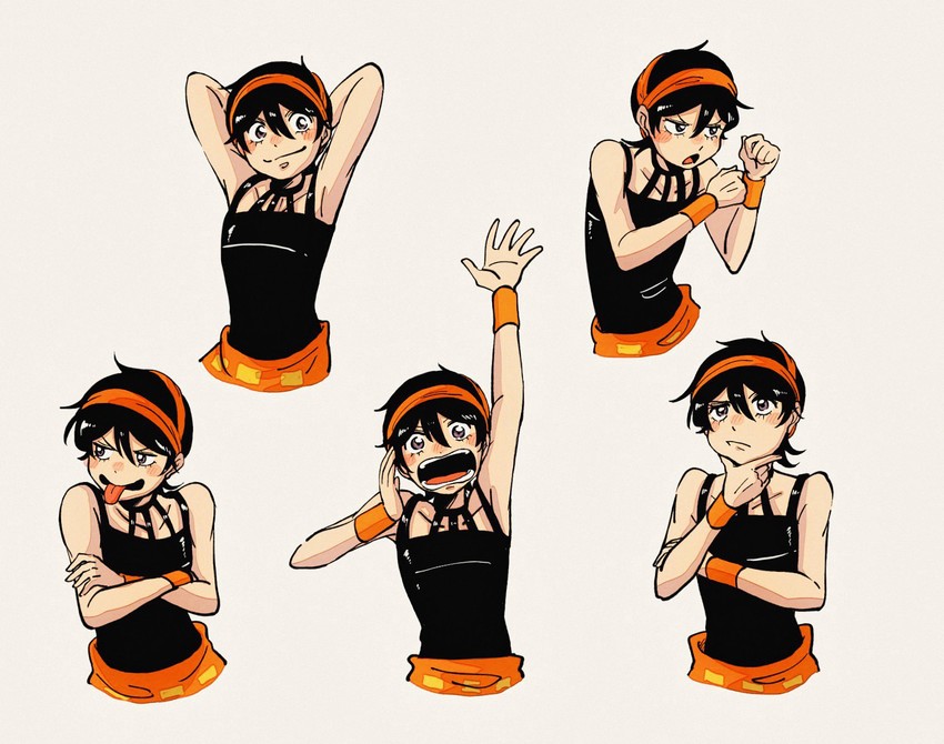 narancia ghirga (jojo no kimyou na bouken and 1 more) drawn by ino_matome