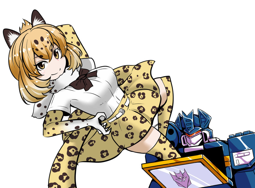 jaguar and soundwave (kemono friends and 2 more) drawn by torii5011