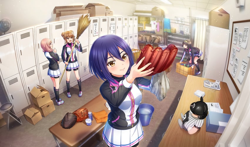 nitta minako, hanayama emi, sakagami mei, and tsukishima yui (cinderella series and 1 more)