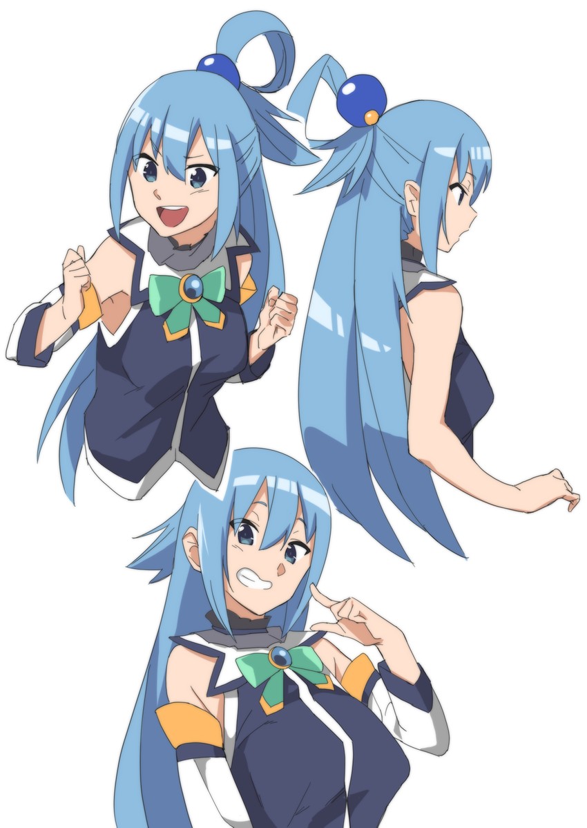 aqua (kono subarashii sekai ni shukufuku wo!) drawn by muchi_maro